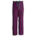 Medline ComfortEase™ Unisex Tall Non-Reversible Drawstring Cargo Scrub Pants, 3X, Wine 1 thumbnail image