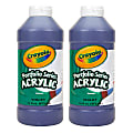 Crayola Portfolio Series Acrylic Paint, 16 oz., Violet, Pack Of 2 1 thumbnail image