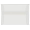 JAM Paper® Booklet Invitation Envelopes, A2, Gummed Seal, Clear, Pack Of 25