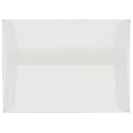 JAM Paper® Booklet Invitation Envelopes, A6, Gummed Seal, Clear Translucent, Pack Of 25