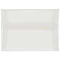 JAM Paper® Booklet Invitation Envelopes, A7, Gummed Seal, Clear Translucent, Pack Of 25