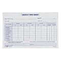 TOPS® Weekly Timesheet Form, 5.5" x 8.5", White/Blue, 100 Sheets Per Pad, 2 Pads Per Pack