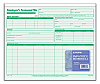 TOPS® Employee Record File Folders, 11 3/4" x 9 1/2", Green, Pack Of 20