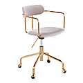 LumiSource Demi Office Chair, Silver/Gold 1 thumbnail image