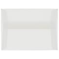 JAM Paper® Translucent Vellum Invitation Envelopes, A9, Gummed Seal, Clear, Pack Of 25