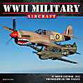 Willow Creek Press Monthly Mini Wall Calendar, 7" x 7", WWII Aircraft, January To December 2022