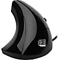 Adesso® iMouse E1 USB Illuminated Vertical Ergonomic  Optical Mouse, Glossy Black