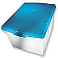 Eldon® SpaceMaker™ Letter/Legal File Box, 11"H x 13 1/2"W x 17 7/8"D, Clear With Blue Lid 1 thumbnail image
