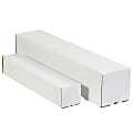 Partners Brand Square Mailing Tubes, 2"H x 2"W x 37"D, White, Pack Of 50 1 thumbnail image