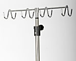 Medline IV Stand 8-Hook Rake, Stainless Steel 1 thumbnail image