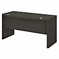 Bush Business Furniture Echo 60"W Bow-Front Computer Desk, Charcoal Maple, Standard Delivery