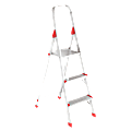 Davidson Ladders 566 Euro Platform Aluminum 3-Step Ladder, 200 Lb, 36" x 18 3/8" x 31", Red