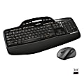 Logitech® MK710 Wireless Straight Full Size Keyboard & Right-Handed Optical Mouse, Black
