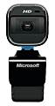 Microsoft® LifeCam HD-6000 Webcam For Notebooks, Black 1 thumbnail image