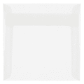 JAM Paper® Translucent Vellum Invitation Envelopes, 8" x 8", Gummed Seal, Clear, Pack Of 25