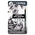 LYRA Art Design Hi-Quality Graphite Pencils, Black, Pack Of 12