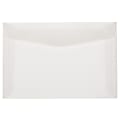 JAM Paper® Booklet Envelopes, 6" x 9", Gummed Seal, Clear, Pack Of 25