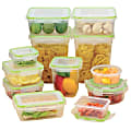 EuroHome 22-Piece Click-And-Lock Storage Container Set, Clear/Green 1 thumbnail image