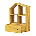 South Shore Sweedi Bookcase with Storage Bin, Yellow 1 thumbnail image