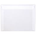 JAM Paper® Booklet Envelopes, #10, Gummed Seal, Clear, Pack Of 25