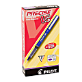 Pilot® Precise V5 Premium Capped Rolling Ball Pens, Fine Point, 0.5 mm, Purple Barrel, Purple Ink, Pack Of 12 Pens
