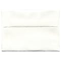 JAM Paper® Booklet Envelopes (Strathmore Paper), #4 Bar (A1), Gummed Seal, Strathmore Bright White, Pack Of 25