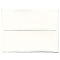 JAM Paper® Booklet Invitation Envelopes, A2, Gummed Seal, Strathmore Bright White, Pack Of 25