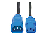 Eaton Tripp Lite Series PDU Power Cord, C13 to C14 - 10A, 250V, 18 AWG, 4 ft. (1.22 m), Blue - Power extension cable - P004004BL 1 thumbnail image