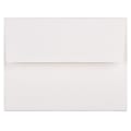 JAM Paper® Booklet Invitation Envelopes, A2, Gummed Seal, 30% Recycled, Strathmore Bright White, Pack Of 25