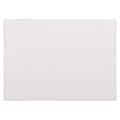 JAM Paper® Booklet Invitation Envelopes, A7, Gummed Seal, 30% Recycled, Strathmore Bright White, Pack Of 25