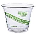 Eco-Products® GreenStripe® Plastic Cold Cups, Clear, 9 Oz, Pack Of 50 1 thumbnail image