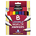 Sargent Art Washable Markers, Broad Tip, Assorted Colors, Box Of 8
