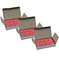 Charles Leonard Natural Rubber Wedge Erasers, Pink, 2-1/2”H x 1”W, 12 Erasers Per Box, Pack Of 3 Boxes 1 thumbnail image