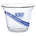 Eco-Products® BlueStripe PET Cold Cups, 9 Oz, Clear, Pack Of 50
