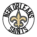 Imperial NFL Wrought Iron Wall Art, 24"H x 24"W x 1/2"D, New Orleans Saints