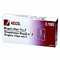 ACCO® Regal Owl 1" Paper Clips, Silver, Box Of 100 1 thumbnail image
