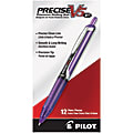 Pilot® Precise™ V5 Liquid Ink Retractable Rollerball Pens, Extra Fine Point, 0.5 mm, Assorted Barrels, Purple Ink, Pack Of 12 1 thumbnail image