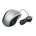 SKILCRAFT® Optical Ergonomic Mouse, Black/Silver (AbilityOne 7025-01-618-4138 )