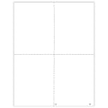 ComplyRight® W-2 Tax Forms, Blank Face With Backer Instructions, 4-Up (Box Format), Laser, 8-1/2" x 11", Pack Of 50 Forms