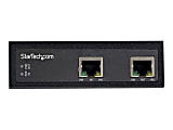 StarTech.com Industrial Single Port Gigabit PoE Extender - 60W 802.3bt PoE /PoE+/ PoE++ - 100m/ 330ft - Power Over Ethernet Network Range Extender - IP-30 - -40C to +75C - Network/power extender - GigE - 10Base-T, 100Base-TX, 1000Base-T