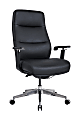 WorkPro® Momentum Ergonomic Vegan Leather High-Back Active Chair, Black/Chrome, BIFMA Compliant 1 thumbnail image