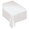 Amscan Rectangular Fabric Table Covers, 60" x 80", Frosty White, Pack Of 2 Table Covers 1 thumbnail image