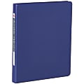 Office Depot® Brand Nonstick 3-Ring Binder, 1/2" Round Rings, 49% Recycled, Blue