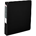 Office Depot® Brand Nonstick 3-Ring Binder, 1 1/2" Round Rings, Black