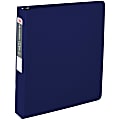 Office Depot® Brand Nonstick 3-Ring Binder, 1 1/2" Round Rings, Blue 1 thumbnail image