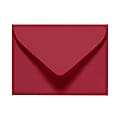 LUX Mini Envelopes, #17, Gummed Seal, Garnet Red, Pack Of 50
