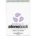 Roaring Spring Enviroshades Steno Books, 6" x 9", Gregg Ruled, 80 Sheets Per Pad, 30% Recycled, Orchid Lavender, Pack Of 4