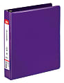 Office Depot® Brand Nonstick 3-Ring Binder, 1 1/2" Round Rings, 100% Recycled, Purple
