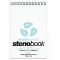 Roaring Spring Enviroshades Steno Books, 6" x 9", Gregg Ruled, 80 Sheets Per Pad, 30% Recycled, Blue, Pack Of 4