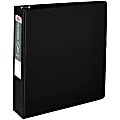 Office Depot® Brand Nonstick 3-Ring Binder, 2" Round Rings, Black 1 thumbnail image